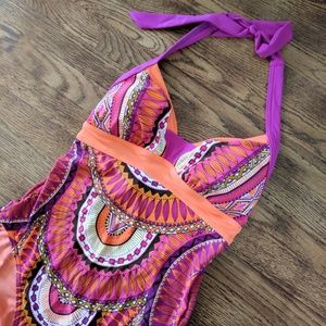 Worn 1x! Prana Isla Tribe One-Piece Swimsuit Pink